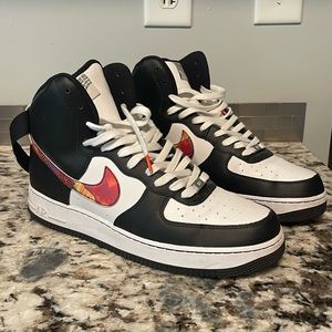 selling used but basically new condition air force ones.